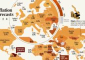 پیش‌بینی وضعیت تورم در کشورهای مختلف جهان در سال ۲۰۲۴ + اینفوگرافیک
